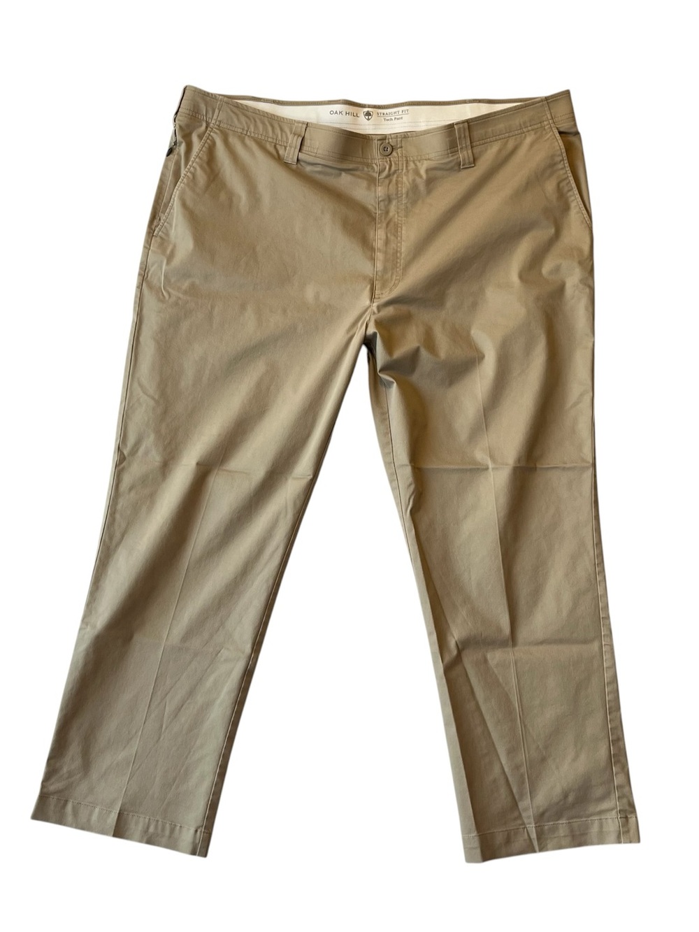 Oak Hill Straight fit Tech pants 48 x 29 Chino Beige Casual Golf Cotton stretch